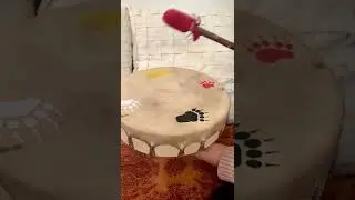 Listen to the Elk Belly Four Directions Day Drum, handcrafted by HorseBear at DrumRattleDance.