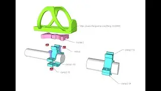 Bicycle water bottle holder clamp