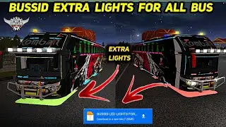 Bus Simulator Indonesia extra lights for all bus || bussid new trick