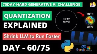 Day 60/75 LLM Quantization to Convert Float32 to Int8 | LLM Evaluation Framework | Scalable LLM