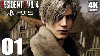 RESIDENT EVIL 4 REMAKE - Gameplay Walkhtrough Part 01 - PS5 4K 60 FPS