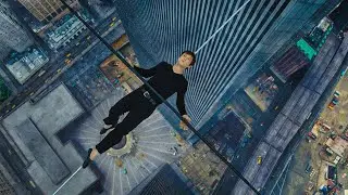 An artist walking on wire at huge height |the walk movie explained | Cinephile Corner