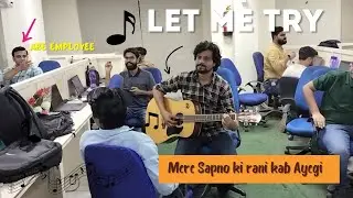 How an Employee Turned Fun Friday into a Concert with His Singing and Guitar | Mere sapno ki rani