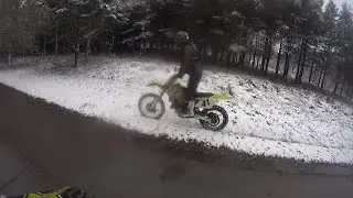 Enduro at First Snow | Honda XR250