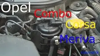 Homemade fuel filter puller for Opel Fiat.
