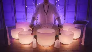 Vagus Nerve Reset for Sleep  |  Crystal Singing Bowls Sound Bath Music for Bedtime