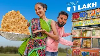 1 Lakh Ka Pani Puri Challenge With Kaamwali Bai 😎 | Feat. 