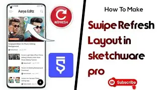 How to add swipe refresh layout in webview in sketchware Pro swipe refresh add kaise kare