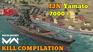 IJN Yamato - Nonstop Kill Compilation | Modern Warships