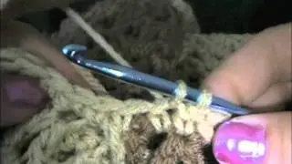How to Crochet around Poncho Neck Opening - Crochet Tutorial