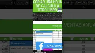 📗Copia una Hoja de Calculo a otro libro ✔ #superexcel  #excel  #oficina   #libro #excelavanzado