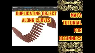 duplicate along curve | duplicating object along curves in maya | maya duplicating | mesh duplicate