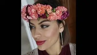 Collar de flores frescas / Tiara de flores / diadema de flores
