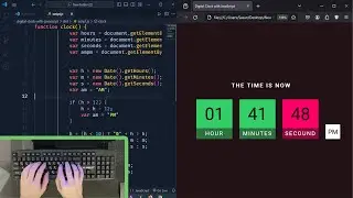 Creating a Stylish Digital Clock with HTML, CSS, and JavaScript