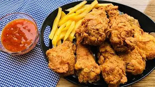 KFC Chicken Recipe/ Easy Crispy KFC Chicken Recipe/ Albaik Chicken Recipe/ Fried Chicken Recipe