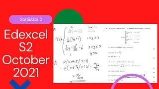 Edexcel IAL S2 October 2021 Exam Paper