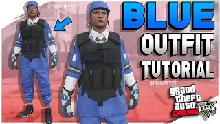 GTA 5 EASY BLUE Joggers Black Body Armor Outfit Tutorial RnG Blue Jersey Race Gloves GTA 5 Glitches