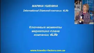 Ключевые моменты маркетинг плана компании 4Life