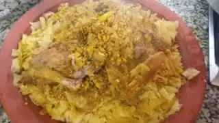 رفيسة بالدجاج البلدي في هاد برد مشهيتكم فيها جات يا سلام قصرية ديزها كلام مع براد اتاي بشيبا ياختي👍