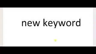 new KEYWORD in java | java beginners | learn Easy| JavaTech