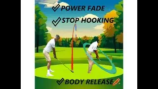 GOLF DRILL to stop hooking , Stop shanking and starting hitting a POWER FADE
