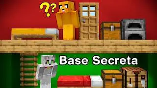 Hice Bases Secretas en las Casas de Mis Amigos 😱🤣 Los Vecinos en Minecraft