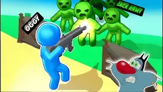 OGGY BECOMES ZOMBIE KILLER IN ZOMBIE APOCALPSE GAME | WITH JACK | OGGY GAME