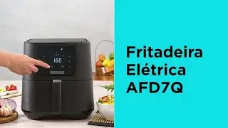 Fritadeira Elétrica Sem Óleo Air Fryer Black+ Decker Techno Fryer AFD7Q - Painel Digital - 7 Litros