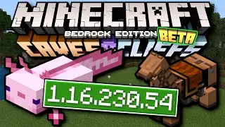 Minecraft Bedrock BETA ✅ 1.16.230.54 ✅  AXOLOTL + SNOW + AZALEA + ⚒️( Changelog )  MCPE,Xbox,Windows