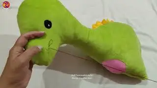 dinosaur pillow diy | diy pillow making adventure | डायनोसोर पिलो बनाने का DIY | Handcrafted Pillow