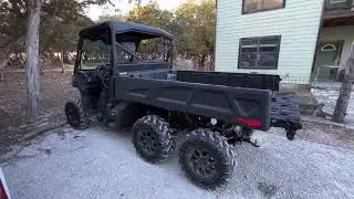 Defender 6x6 delivery day on the ranch