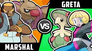 BEST TEAM POKÉMON BATTLE: Elite 4 Marshal VS Frontier Brain Greta!