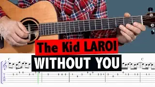 The Kid LAROI - WITHOUT YOU - Easy Guitar Tutorial (MELODY)
