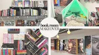 Bookshelf Makeover 2024 📚 | Cozy + Warm Closet Library Transformation | TBR | New Shelves | Bookly