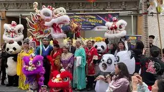San Francisco Chinatown Lion Dance & Dragon Dance Autumn Moon Festival Grand Finale