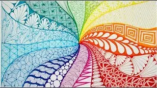 Zentangle art || Doodle patterns || Zen-doodle