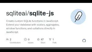 GitHub - sqliteai/sqlite-js: Create custom SQLite functions in JavaScript. Extend your database w...