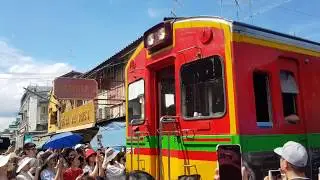 Maeklong Railway Market Bangkok Thailand