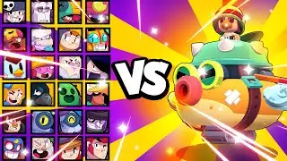 HANK VS TÜM KARAKTERLER 📣 SÜPER TANK - Brawl Stars 
