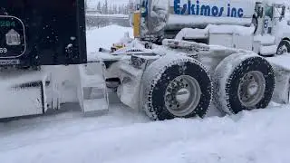 64. Fighting the snow.