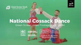 Cossack Hopak Dance – Green Screen Video Footage Pack 