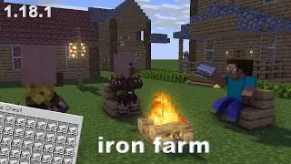 how to make iron farm in minecraft 1.18.1