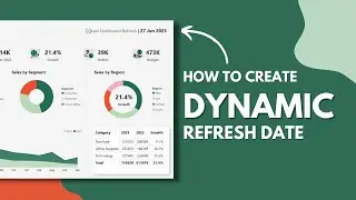 How To Create Dynamic Power BI Refresh Date on Dashboards