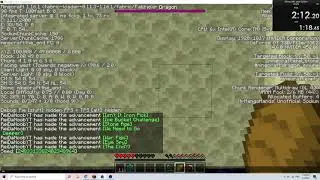 PB SECOND PLACE (1:17 with retime i think) (Minecraft 1.16 end enter)
