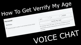How To Verify Age In roblox for get voice chat