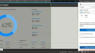 "Translate selection and replace" functionality in Intento add-in for Excel