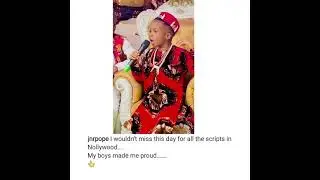 Junior Pope's Son Hailed as he Speaks Igbo in His School Function