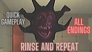 Rinse And Repeat || Indie Horror || PSX Graphics || Quick Gameplay || All Endings