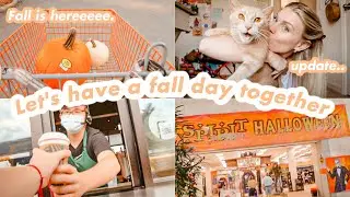 Let's buy pumpkins, Starbucks & Halloween Costumes!🎃🍂 + update | Fall Vlog