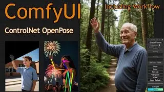 ComfyUI ControlNet OpenPose Composite workflow  